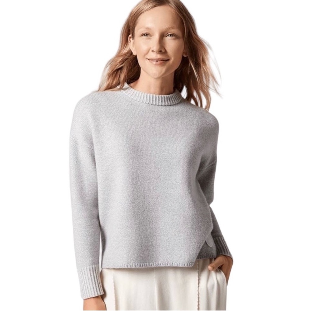 Allbirds Grey Wool Jumper - Women's Medium- Cozy Winter Sweater, 100% Wool, Warm